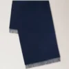 Einfarbiger Merinowollschal Night Sky Merinowolle Damen