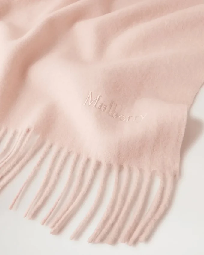 Einfarbiger Merinowollschal Rosewater Merinowolle Damen