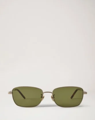 Ellis Sonnenbrille in Mulberry Green aus Metall und Bio-Acetat Ellis Sonnenbrille in Mulberry Green aus Metall und Bio-Acetat