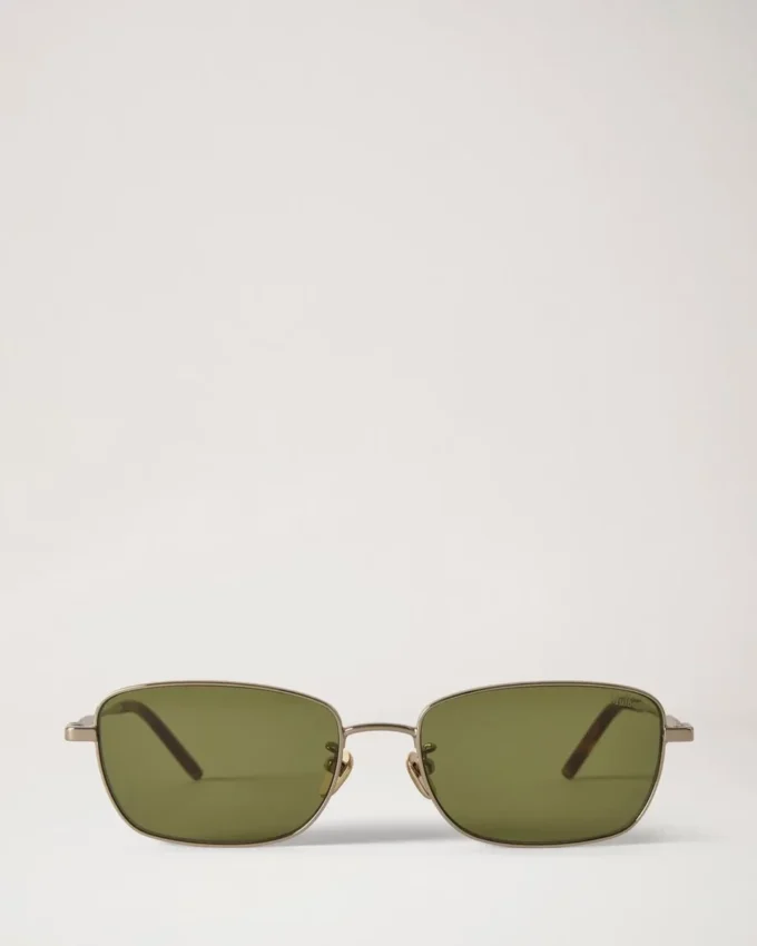 Ellis Sonnenbrille in Mulberry Green aus Metall und Bio-Acetat Ellis Sonnenbrille in Mulberry Green aus Metall und Bio-Acetat