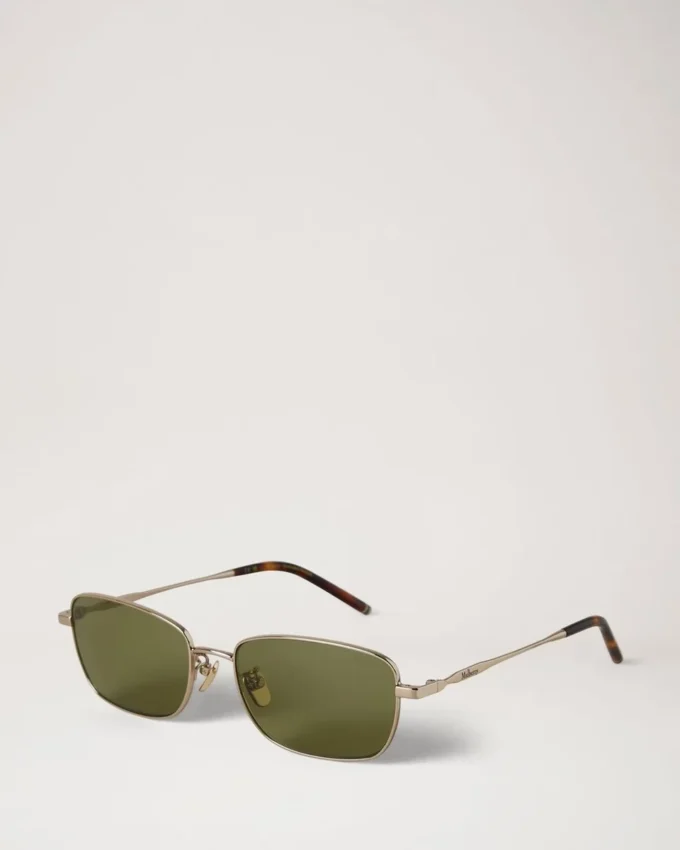 Ellis Sonnenbrille in Mulberry Green aus Metall und Bio-Acetat Ellis Sonnenbrille in Mulberry Green aus Metall und Bio-Acetat