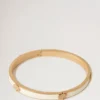 Emailliertes Armband mit Mulberry-Motiv, Eierschalenfarbe, Materialmix
