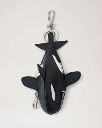 Etui-Schlüsselanhänger – Orca Schwarz & Weiß, Heavy Grain & klassische Mikronarbung Etui-Schlüsselanhänger – Orca Schwarz & Weiß, Heavy Grain & klassische Mikronarbung