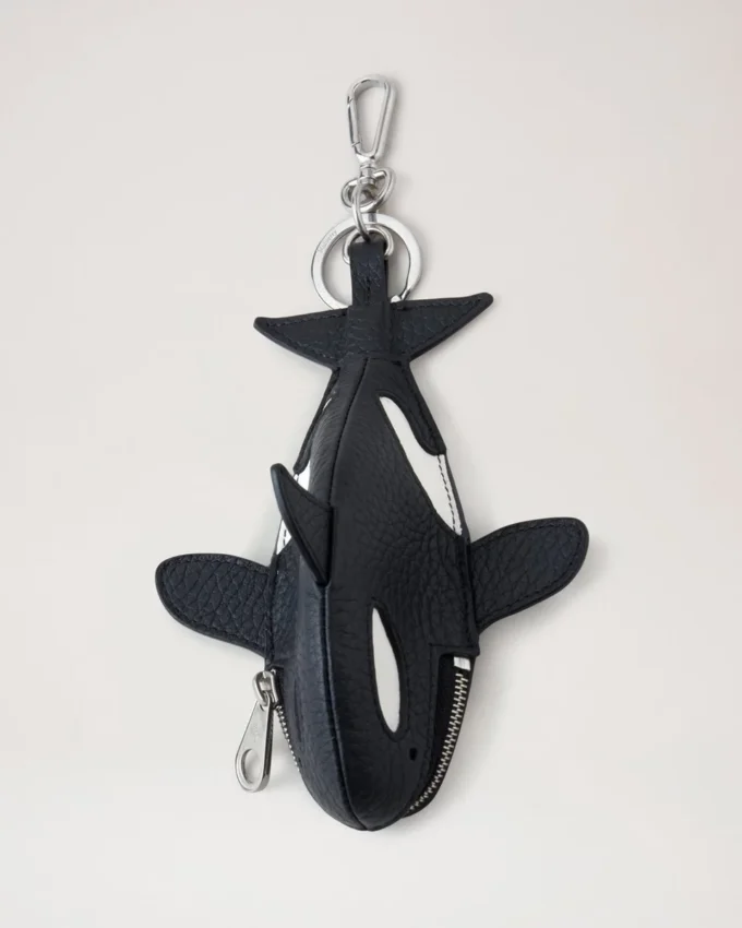 Etui-Schlüsselanhänger – Orca Schwarz & Weiß, Heavy Grain & klassische Mikronarbung Etui-Schlüsselanhänger – Orca Schwarz & Weiß, Heavy Grain & klassische Mikronarbung