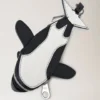 Etui-Schlüsselanhänger – Orca Schwarz & Weiß, Heavy Grain & klassische Mikronarbung Etui-Schlüsselanhänger – Orca Schwarz & Weiß, Heavy Grain & klassische Mikronarbung