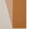 Farbblock-Decke Teak & Creme Lammwolle Damen Farbblock-Decke Teak & Creme Lammwolle Damen