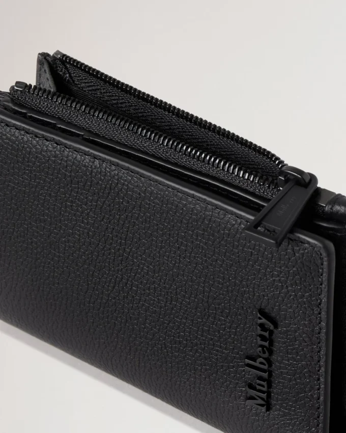Farringdon Compact Wallet Schwarz Small Pebble Grain Farringdon Compact Wallet Schwarz Small Pebble Grain