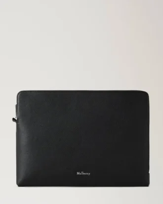 Farringdon Tech Folio Schwarz Small Pebble Grain Damen
