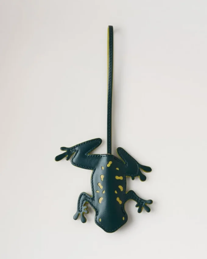 Frosch-Schlüsselanhänger, Mulberry Green, Silky Calf, Damen Frosch-Schlüsselanhänger, Mulberry Green, Silky Calf, Damen