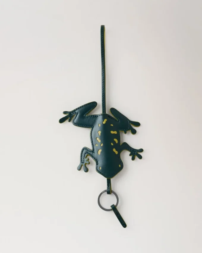 Frosch-Schlüsselanhänger, Mulberry Green, Silky Calf, Damen Frosch-Schlüsselanhänger, Mulberry Green, Silky Calf, Damen