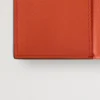 Gefaltete Geldbörse für mehrere Karten, korallenorange, klein, klassisches Narbung Gefaltete Geldbörse für mehrere Karten, korallenorange, klein, klassisches Narbung