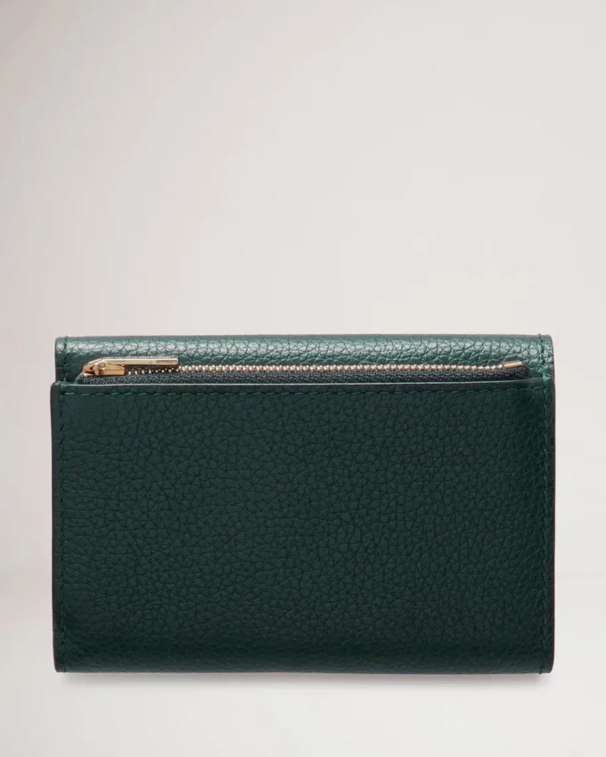 Gefaltete Geldbörse für mehrere Karten Mulberry Green Small Classic Grain Gefaltete Geldbörse für mehrere Karten Mulberry Green Small Classic Grain