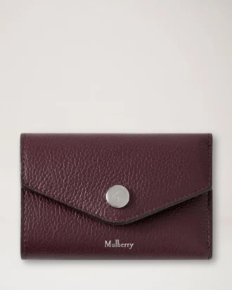 Gefaltete Mehrfach-Kartenbrieftasche Black Cherry Small Classic Grain