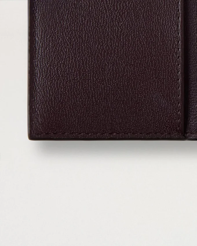 Gefaltete Mehrfach-Kartenbrieftasche Black Cherry Small Classic Grain Gefaltete Mehrfach-Kartenbrieftasche Black Cherry Small Classic Grain
