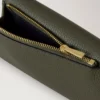 Gefaltete Mehrfach-Kartenbrieftasche Juniper Green Small Classic Grain Gefaltete Mehrfach-Kartenbrieftasche Juniper Green Small Classic Grain