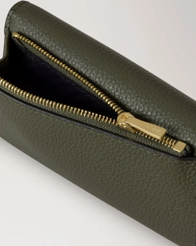 Gefaltete Mehrfach-Kartenbrieftasche Juniper Green Small Classic Grain Gefaltete Mehrfach-Kartenbrieftasche Juniper Green Small Classic Grain