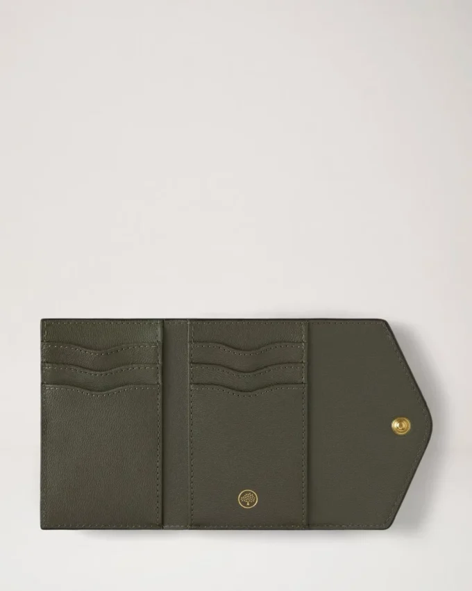 Gefaltete Mehrfach-Kartenbrieftasche Juniper Green Small Classic Grain Gefaltete Mehrfach-Kartenbrieftasche Juniper Green Small Classic Grain