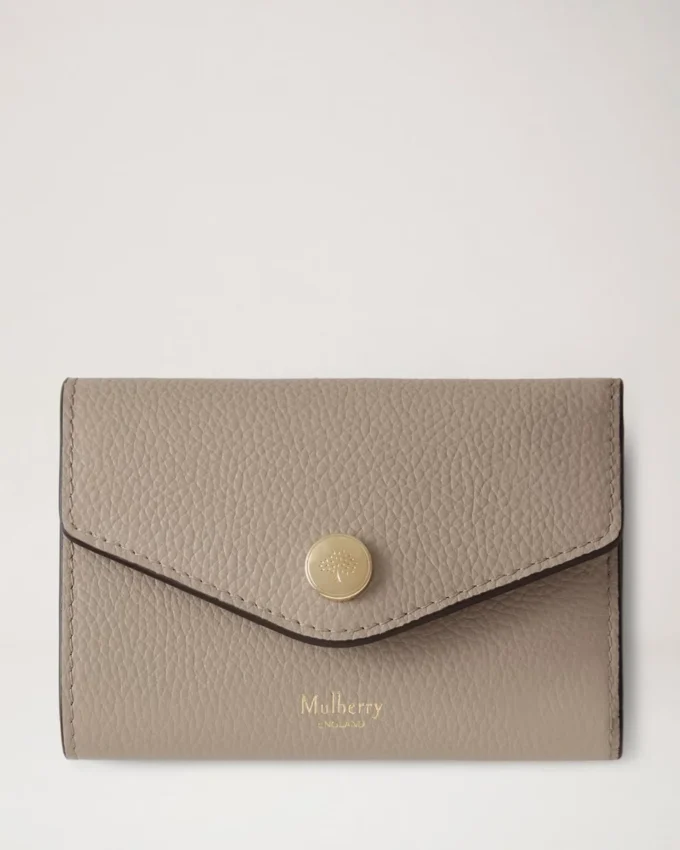 Gefaltete Mehrfach-Kartenbrieftasche Kaschmir Taupe Kleine klassische Narbung Gefaltete Mehrfach-Kartenbrieftasche Kaschmir Taupe Kleine klassische Narbung