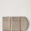 Gefaltete Mehrfach-Kartenbrieftasche Kaschmir Taupe Kleine klassische Narbung Gefaltete Mehrfach-Kartenbrieftasche Kaschmir Taupe Kleine klassische Narbung