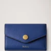 Gefaltete Mehrfach-Kartenbrieftasche Pigmentblau Klein Klassische Narbung