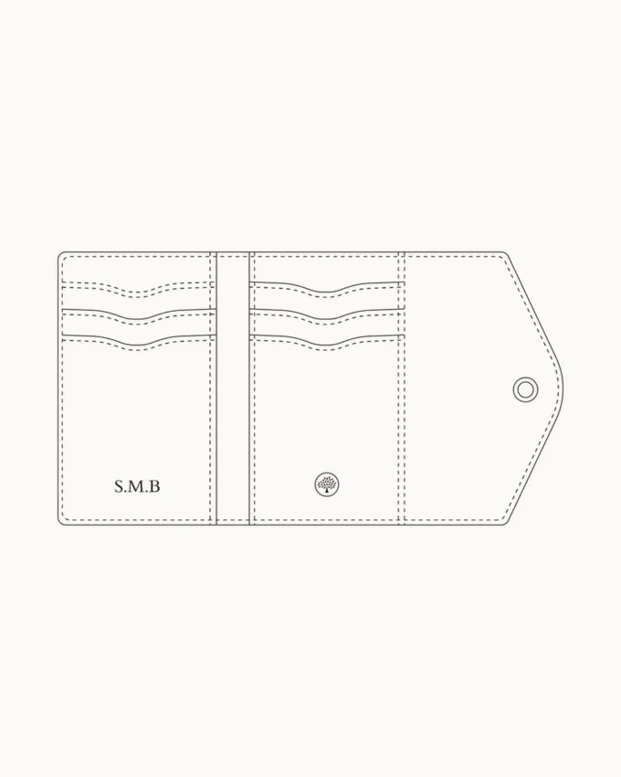 Gefaltete Mehrfach-Kartenbrieftasche Eggshell Micro Classic Grain