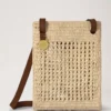 Gehäkelte Umhängetasche aus natürlicher Raffia – Sommerkollektion