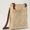 Gehäkelte Umhängetasche aus natürlicher Raffia – Sommerkollektion