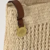 Gehäkelte Umhängetasche aus natürlicher Raffia – Sommerkollektion