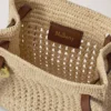 Gehäkelte Umhängetasche aus natürlicher Raffia – Sommerkollektion