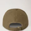 Gewachste Baseballkappe aus dunklem Moosgrün, gewachste Baumwolle, Herren Gewachste Baseballkappe aus dunklem Moosgrün, gewachste Baumwolle, Herren