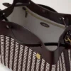 Gewebte Tragetasche Ebony & Eggshell Gewebte Ledergeschenke für Sie