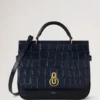 Große Amberley-Handtasche mit Tragegriff „Night Sky“ in mattem Big Croc Große Amberley-Handtasche mit Tragegriff „Night Sky“ in mattem Big Croc