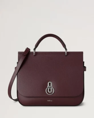 Große Amberley-Tasche mit Tragegriff, Black Cherry, Small Classic Grain Große Amberley-Tasche mit Tragegriff, Black Cherry, Small Classic Grain