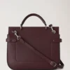 Große Amberley-Tasche mit Tragegriff, Black Cherry, Small Classic Grain