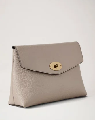 Große Darley-Kosmetiktasche Kaschmir Taupe Small Classic Grain