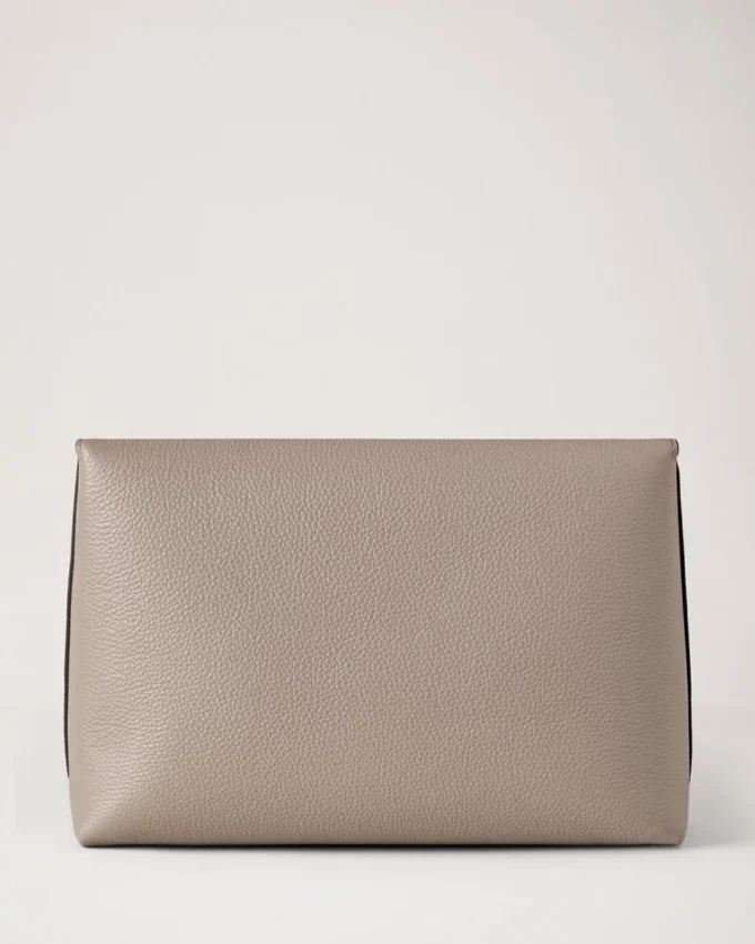 Große Darley-Kosmetiktasche Kaschmir Taupe Small Classic Grain