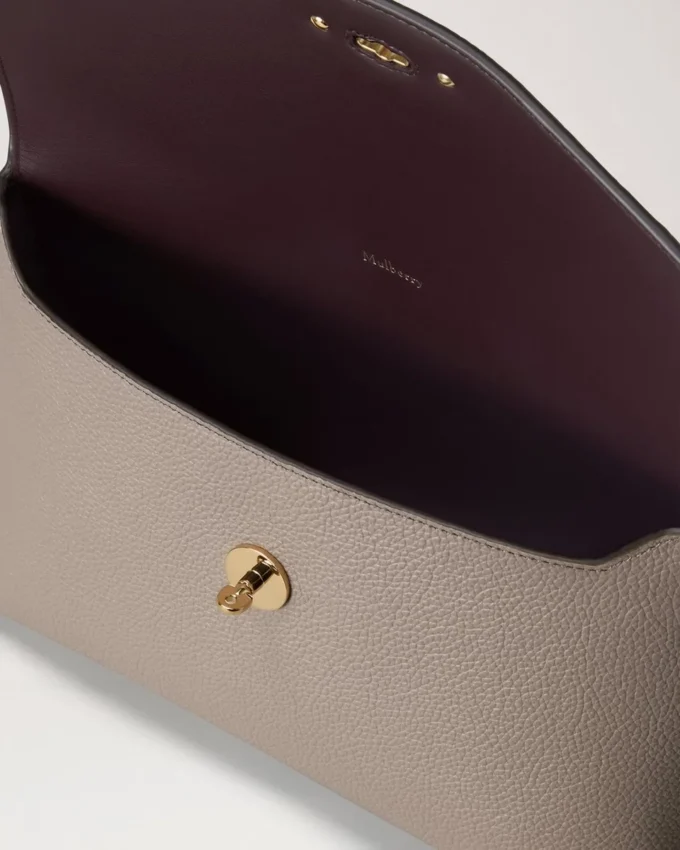 Große Darley-Kosmetiktasche Kaschmir Taupe Small Classic Grain