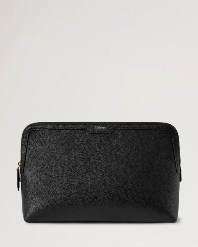 Große Kosmetiktasche Schwarz Klein Klassische Narbung Damen Große Kosmetiktasche Schwarz Klein Klassische Narbung Damen