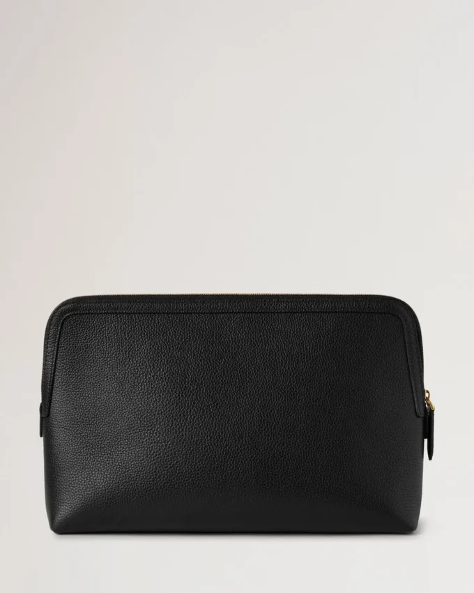 Große Kosmetiktasche Schwarz Klein Klassische Narbung Damen Große Kosmetiktasche Schwarz Klein Klassische Narbung Damen