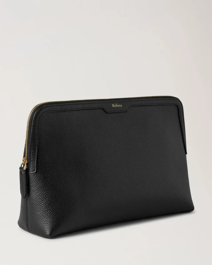 Große Kosmetiktasche Schwarz Klein Klassische Narbung Damen Große Kosmetiktasche Schwarz Klein Klassische Narbung Damen