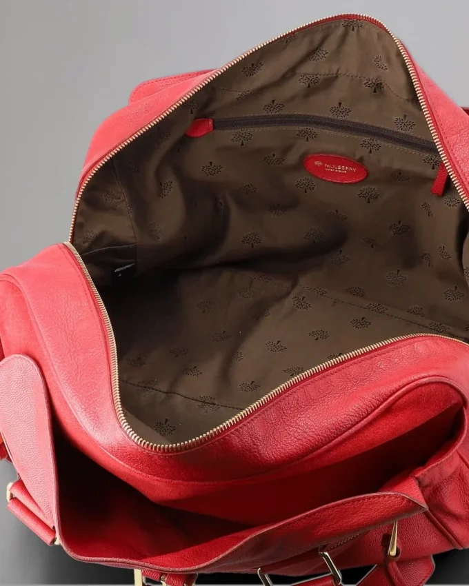 Große Mabel Secondhand-Taschen aus weichem Ziegenleder in Rot