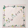 Großer quadratischer Schal – Riverside Floral Blossom Pink Seidentwill