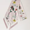 Großer schmaler Schal – Riverside Floral Blossom Pink, recyceltes Polyester