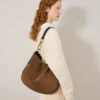 Hackney-Umhängetasche aus Vintage-Eichen-Wildleder für Damen Hackney-Umhängetasche aus Vintage-Eichen-Wildleder für Damen