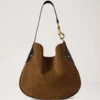 Hackney-Umhängetasche aus Vintage-Eichen-Wildleder für Damen Hackney-Umhängetasche aus Vintage-Eichen-Wildleder für Damen