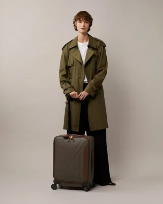Heritage 4-Rad-Koffer Mole & Cognac Bioveg Scotchgrain