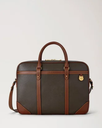 Heritage Aktentasche Mole & Cognac Bio-basiertes Scotchgrain