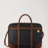 Heritage Aktentasche Schwarz & Cognac Bio-basiertes Scotchgrain
