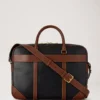 Heritage Aktentasche Schwarz & Cognac Bio-basiertes Scotchgrain