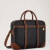 Heritage Aktentasche Schwarz & Cognac Bio-basiertes Scotchgrain